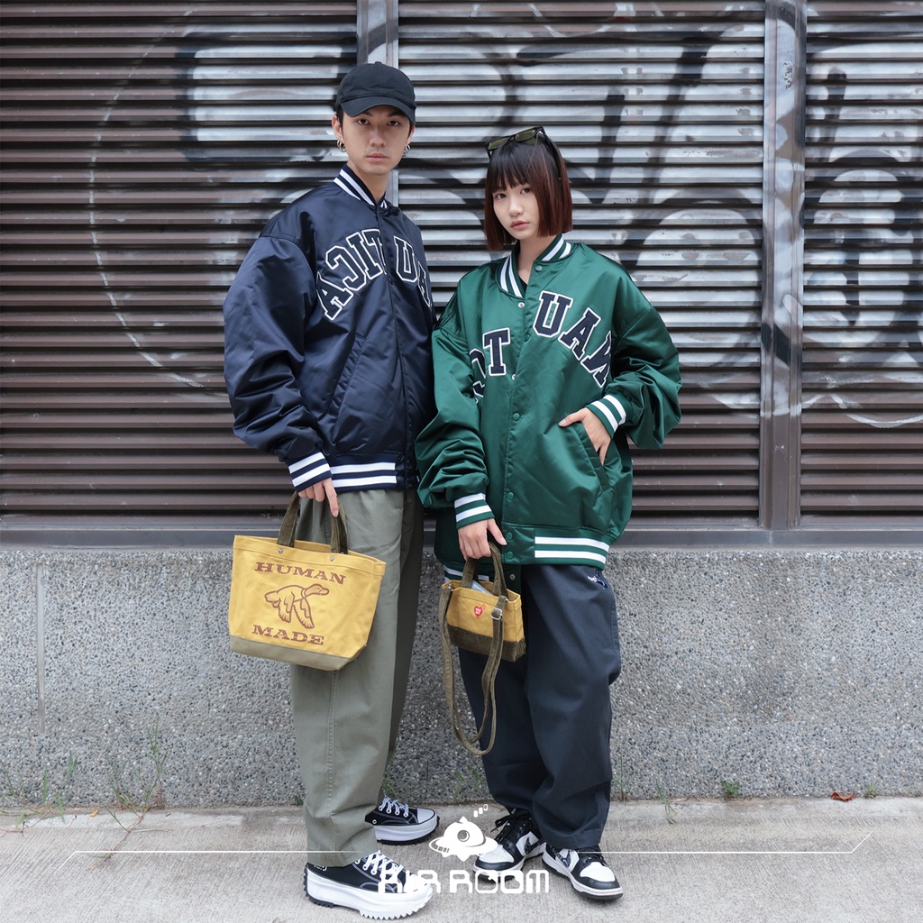 ☆AirRoom☆【現貨】NAUTICA Reversible Varsity Jacket 緞面雙面穿