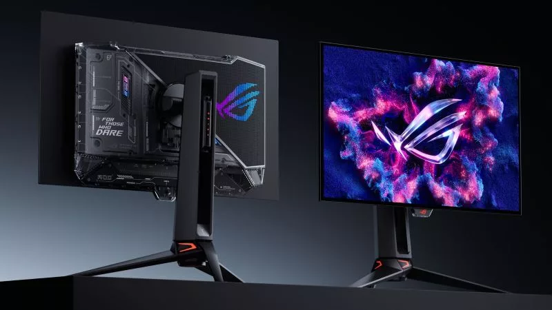 The ROG Strix XG49WCR lets you seamlessly control two devices