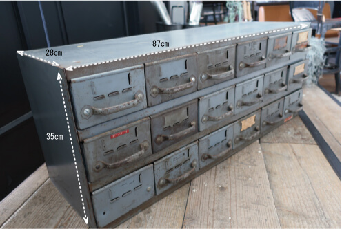 ディスプレにもUSAパーツキャビネットの販売