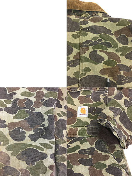 古着 80s USA製 Carhartt フロッグスキン ダック ハンター カモ