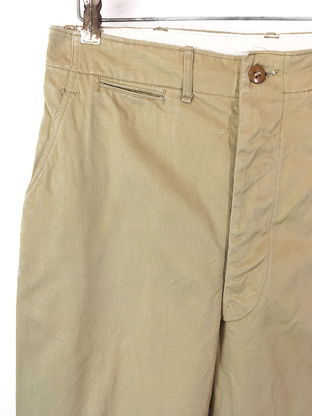 古着 40s 米軍 US ARMY M-45 「45カーキ」 ボタンフライ ミリタリー