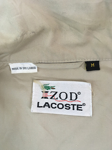 古着 80s IZOD LACOSTE ワニ パッチ スウィングトップ ジャケット M