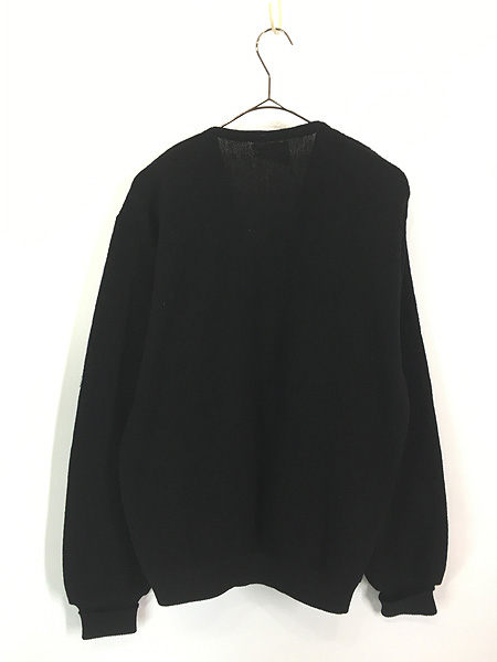 古着 60s Sears Kings Road ブラック ソリッド アルパカ ウール ニット