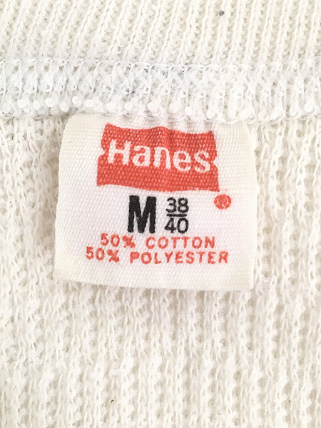 古着 70s USA製 Hanes ハニカム サーマル カットソー トップス M