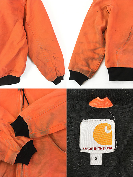 古着 10s USA製 Carhartt レアカラー!! BLZ ブライト オレンジ ダック