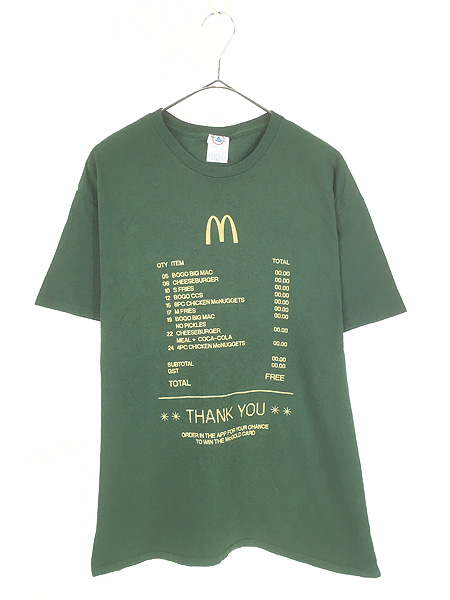 古着 10s McDonald's マクドナルド レシート ゴールドカード