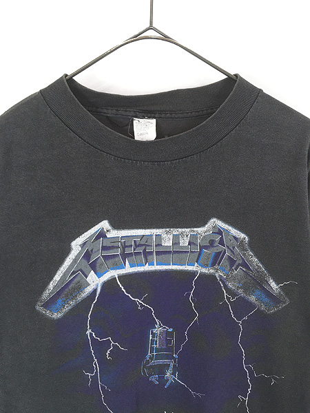 古着 90s USA製 METALLICA 「Ride the Lightning」 電気椅子 ヘヴィ