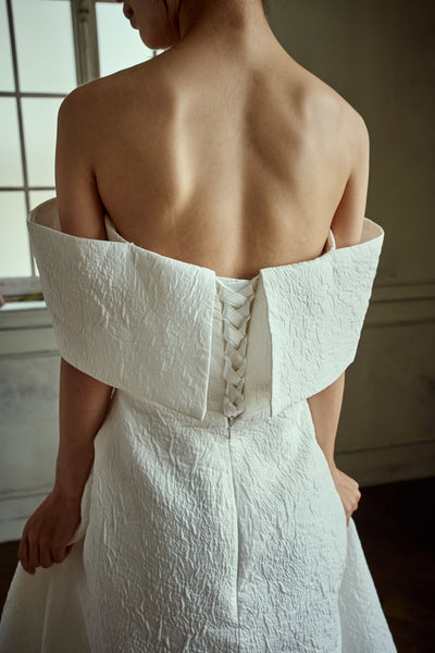 ジャガード オフショルダードレス（W277）