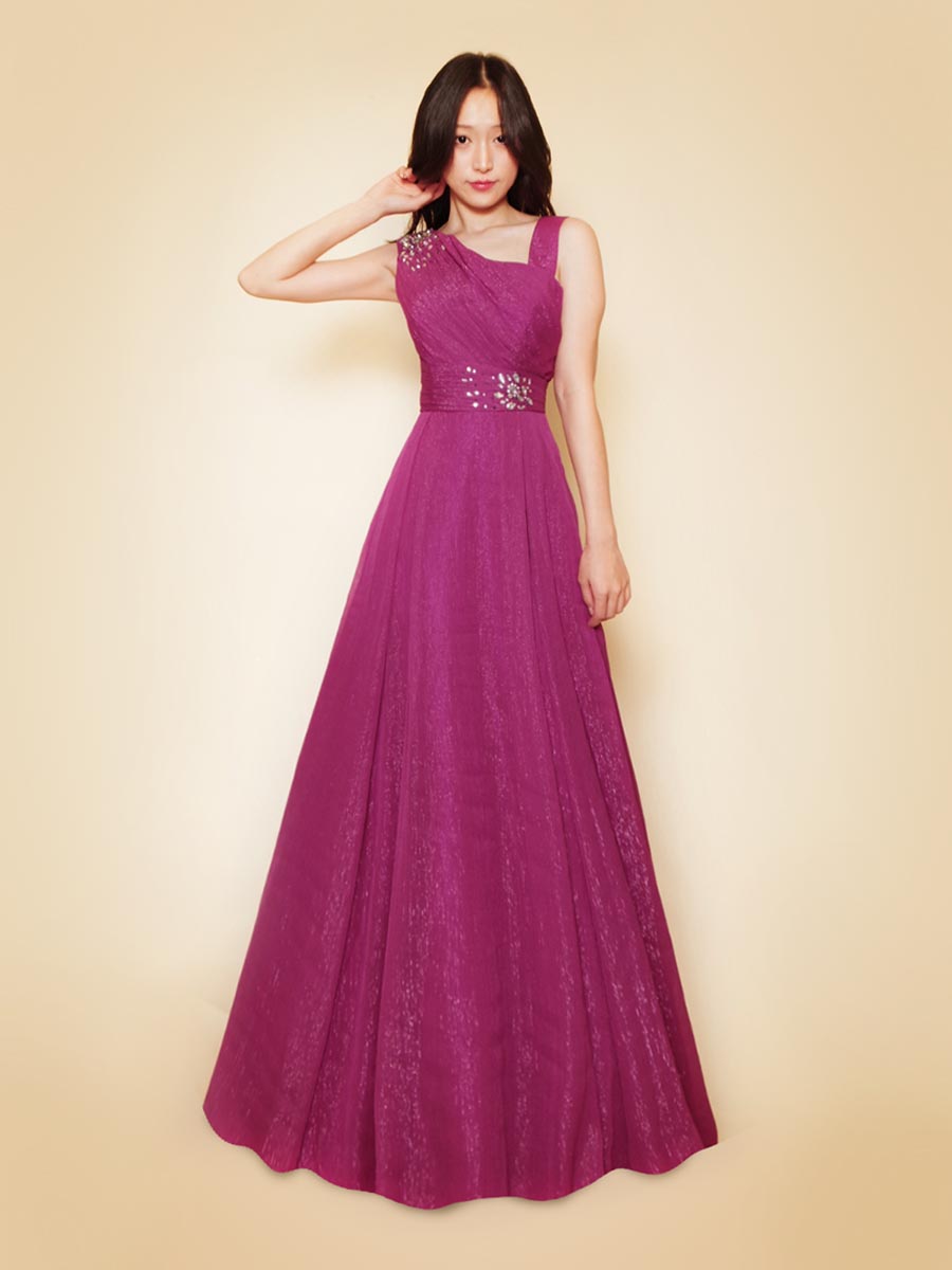 演奏会向け袖付きドレス