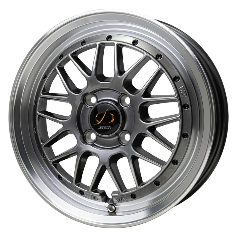 シュティッヒ メッシュ RM 1555+43 4H100 ﾊｲﾊﾟｰｼﾙﾊﾞｰ&ﾘﾑﾎﾟﾘｯｼｭ