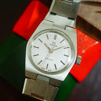 オメガ ジュネーブ シルバーダイアル 手巻き レディースアンティーク