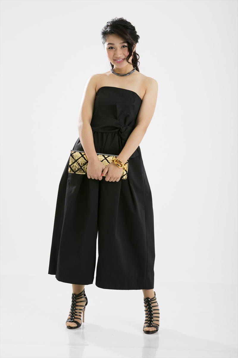 LAGUNAMOON】ガウチョパンツドレス リボン付き ブラック - レンタル