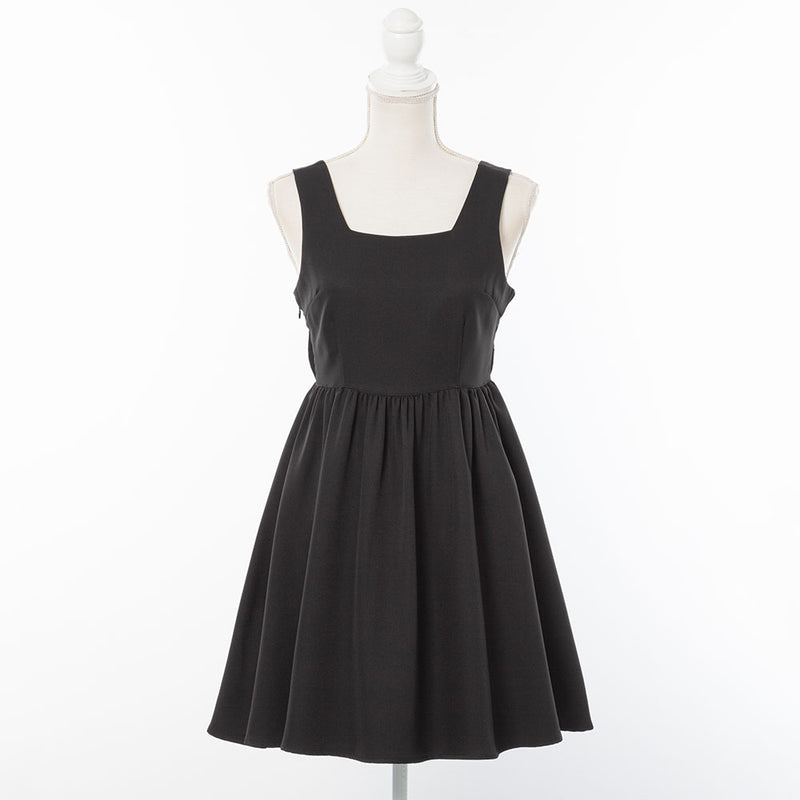 バックリボンドレスミニジャンスカ【大きいサイズ有】 – レディース