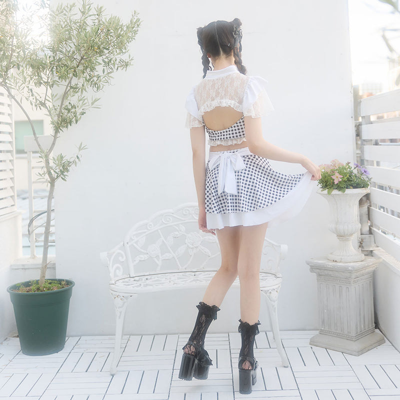 デコルテレースティアードスカート水着 – レディースファッション通販