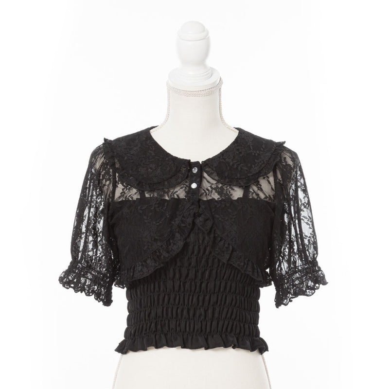 レースボレロsetシャーリングトップス – レディースファッション通販の