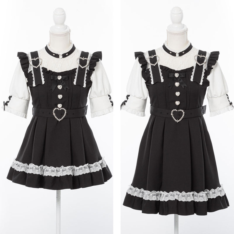 ハートチョーカーベルトレースワンピース – レディースファッション