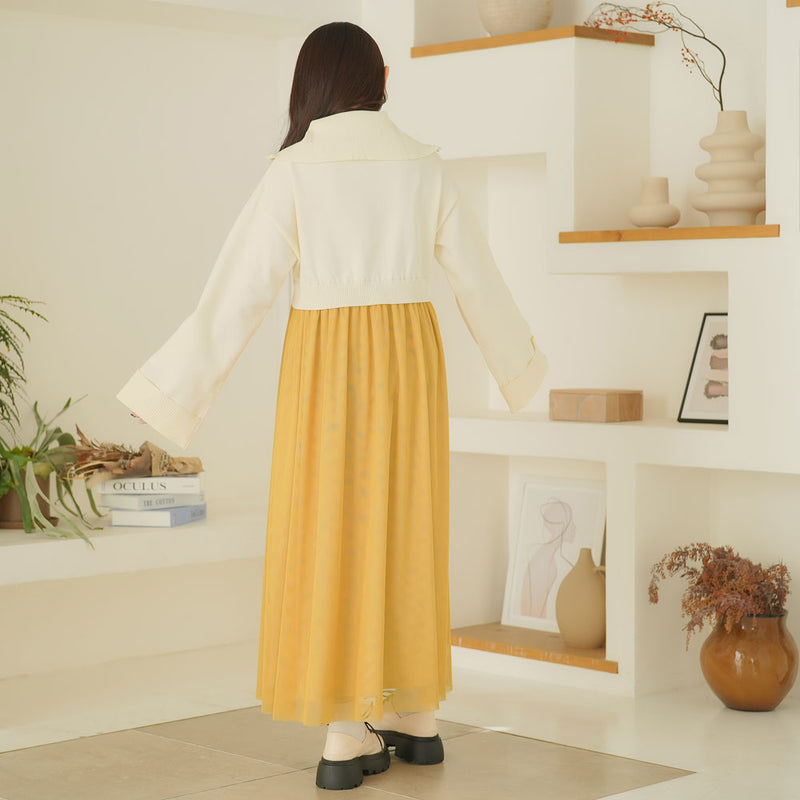 ハーフジップニットドッキングワンピース – レディースファッション