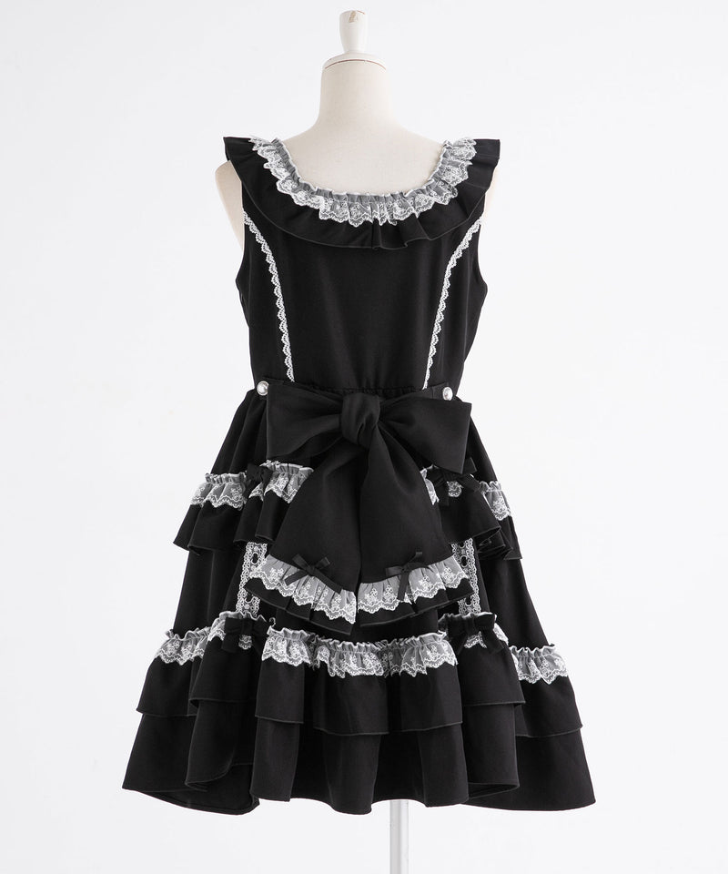 フリルたっぷりはしごレースリボンジャンスカ – レディース