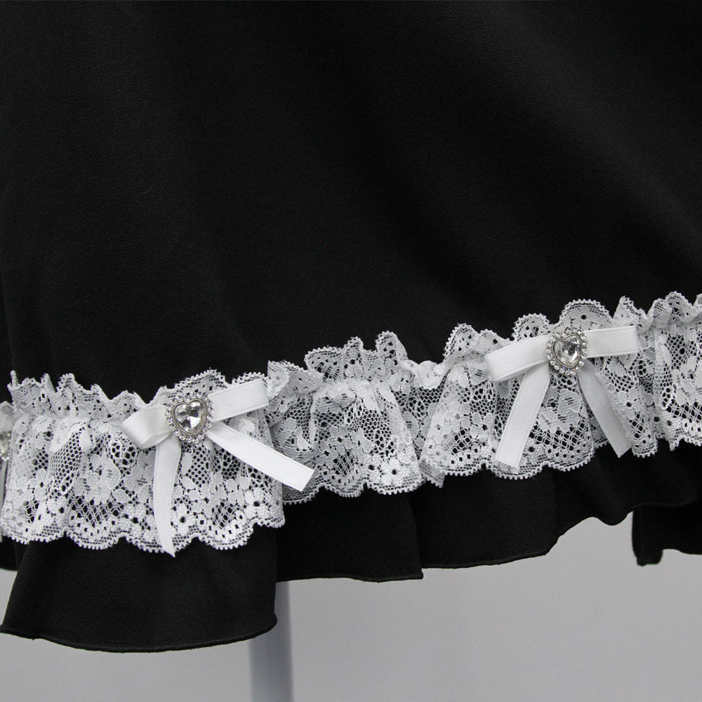 バラレースパールリボンハートビジューワンピース – レディース