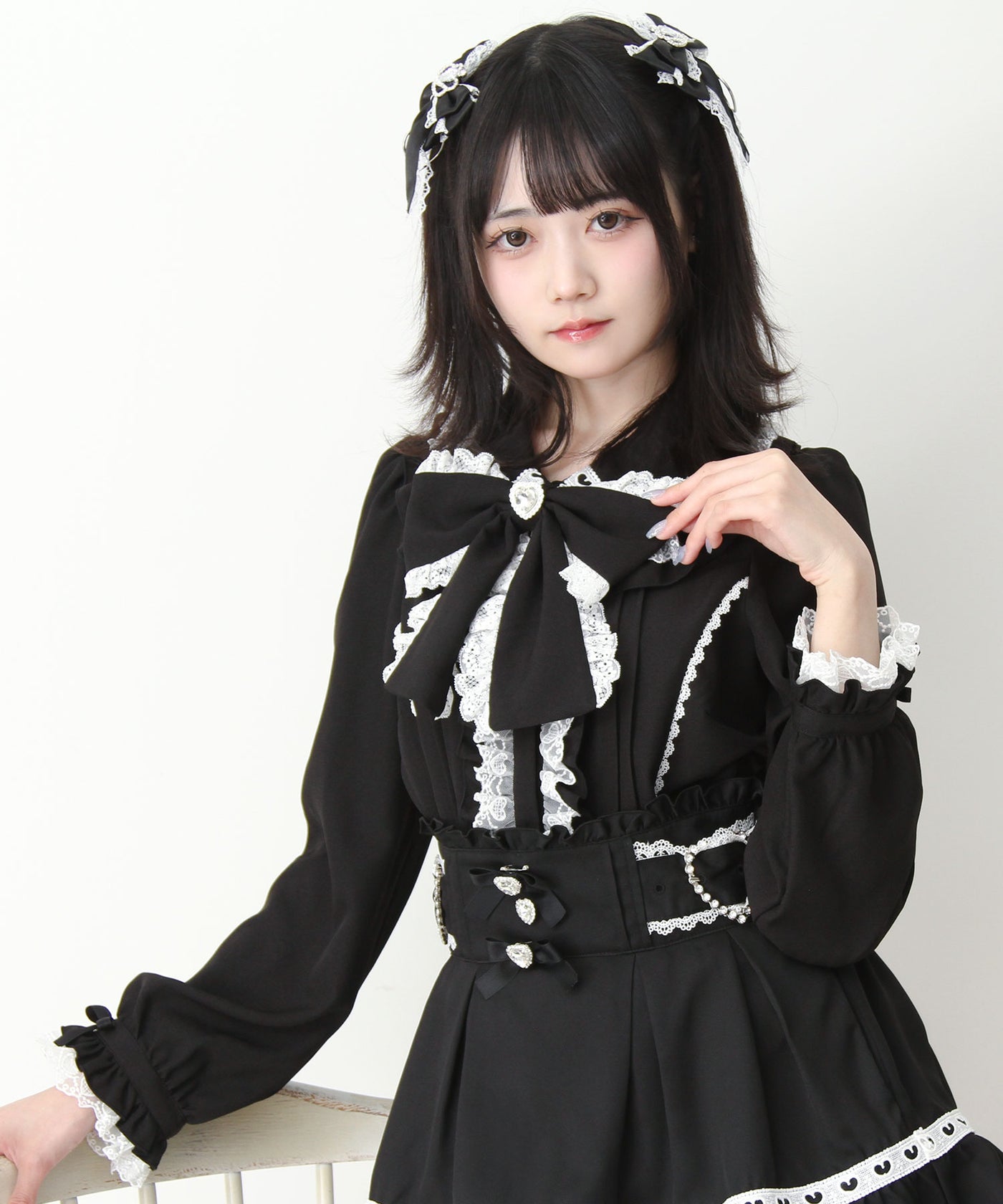 ハートレースフリルたっぷりブラウス – レディースファッション通販の