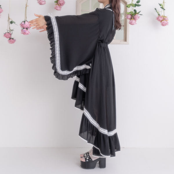 はしごレースフリルロリータセットアップ浴衣 – レディース