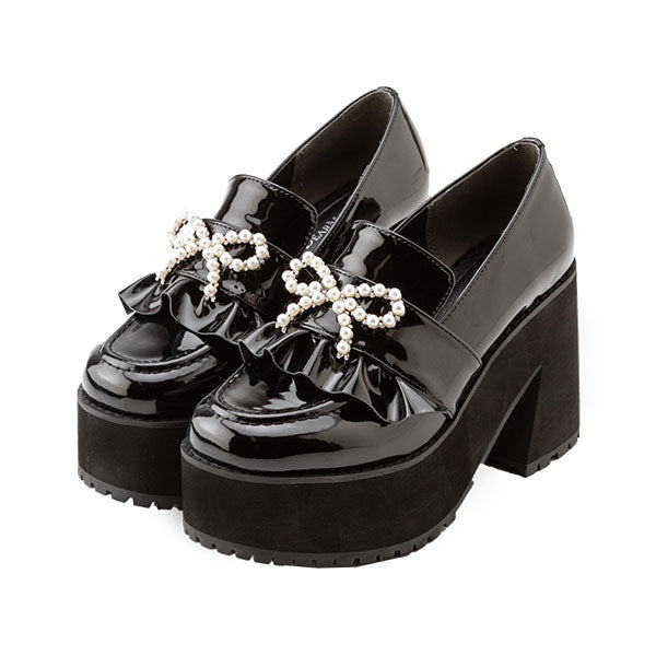 パールリボンローファーパンプス – レディースファッション通販の夢