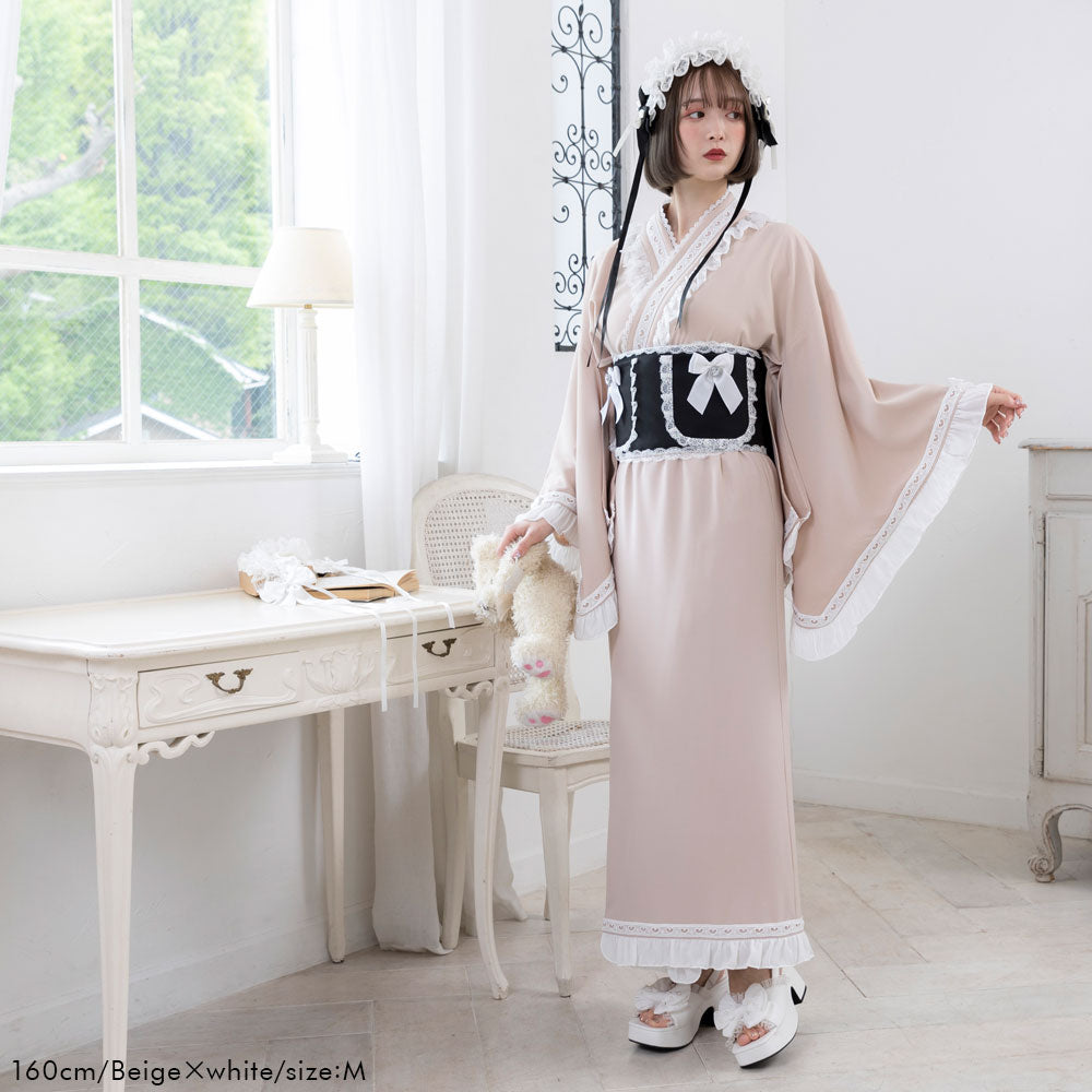 ハートレースフリルセパレート浴衣 – レディースファッション通販の夢