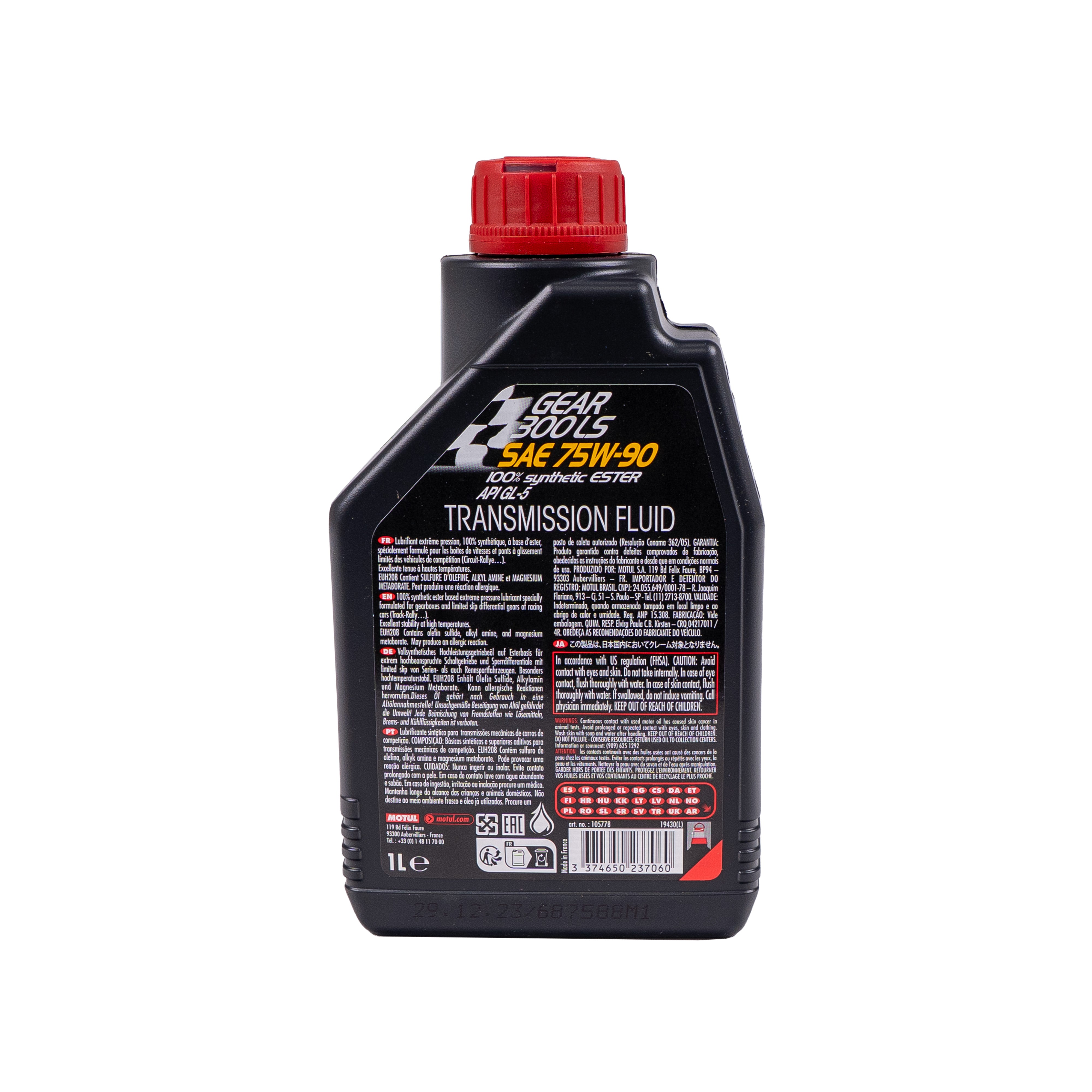 Motul Gear 300 LS 75w90 1L Transmission/Differential Fluid