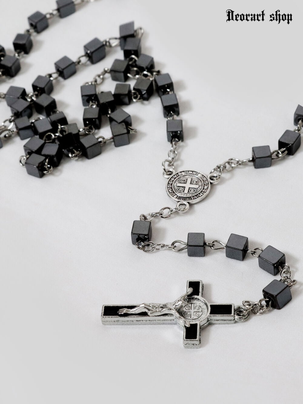 BY2142 ロザリオ・ロングネックレス[ METAL CUBE ] | Deorart shop