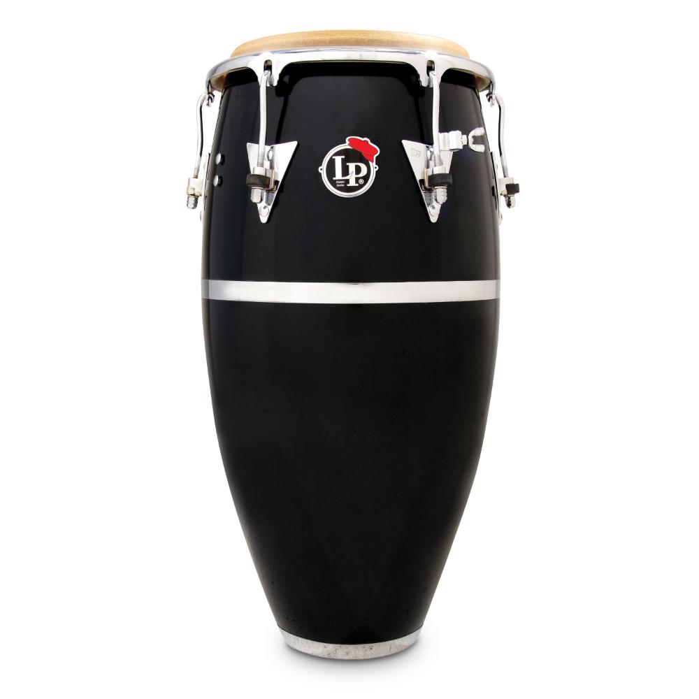LP Patato Model Fiberglass Conga - Black with Chrome Hardware