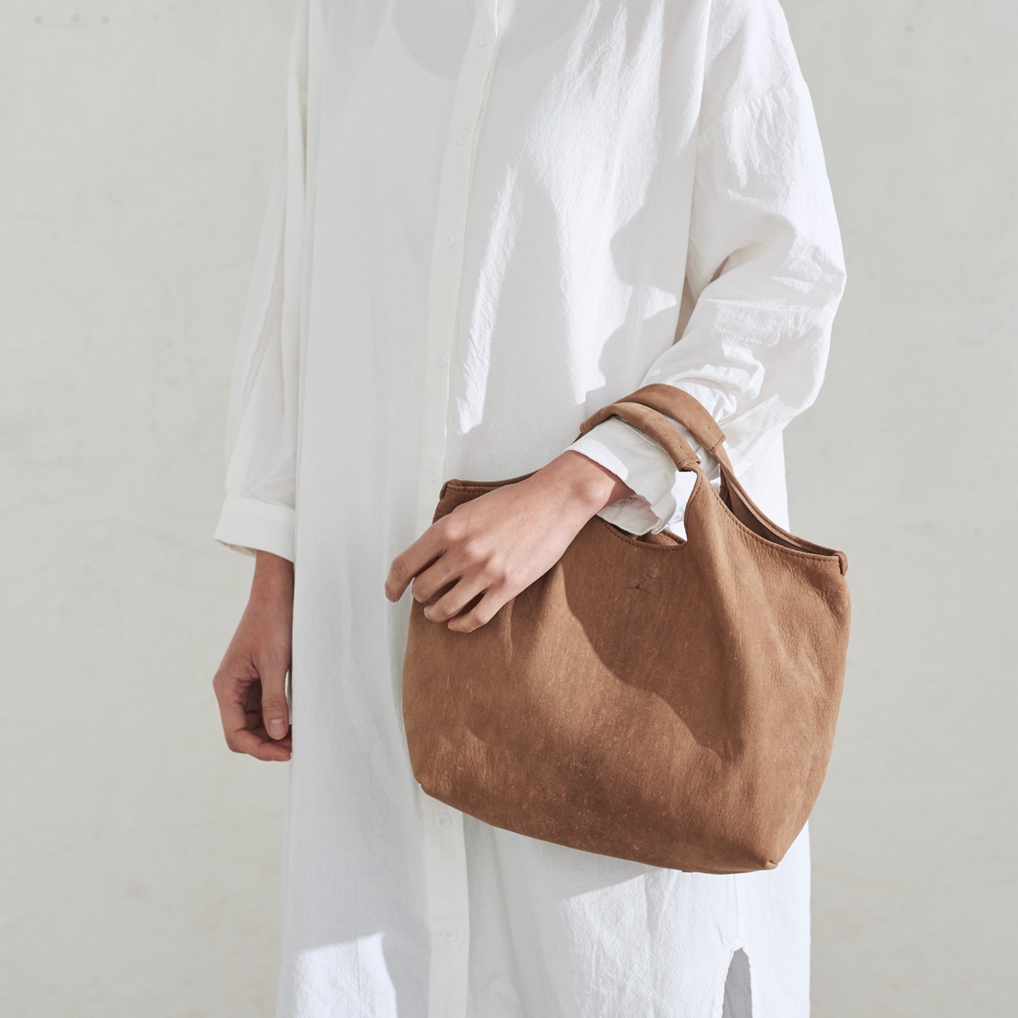 ENISICA（エニシカ） ハンドバッグ ジビエ鹿革イチシカバッグ 茅葺（か