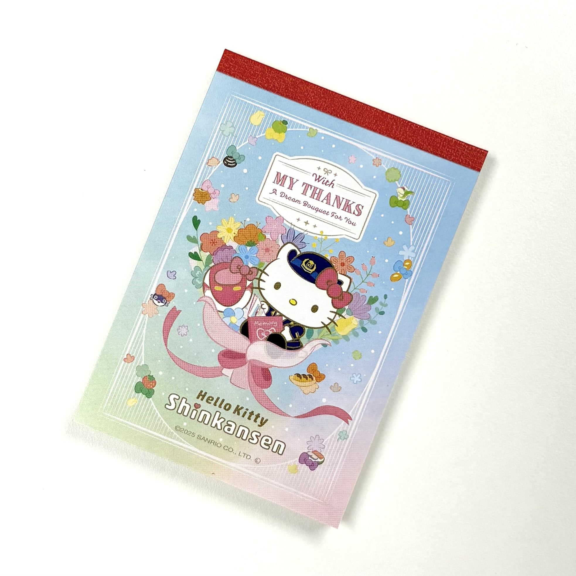 ありがとうハローキティ新幹線 メモ帳 Bouquet: 鉄道グッズ│DISCOVER