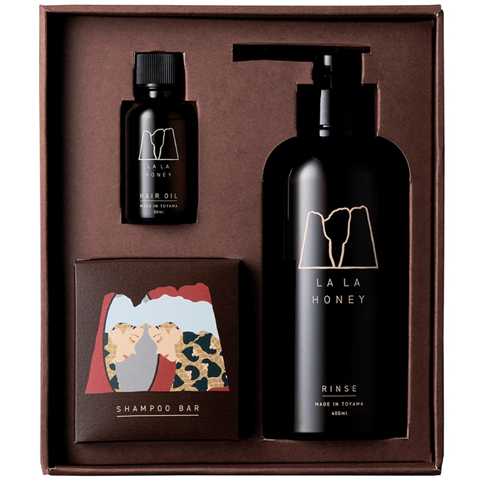 ヘアケア 3点セット（シャンプーバー90g・リンス400ml・ヘアオイル30ml