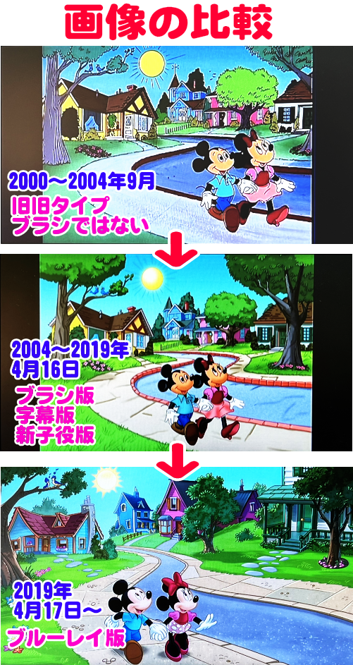 ストレートプレイDVD,ブルーレイの年代による違い ディズニー英語