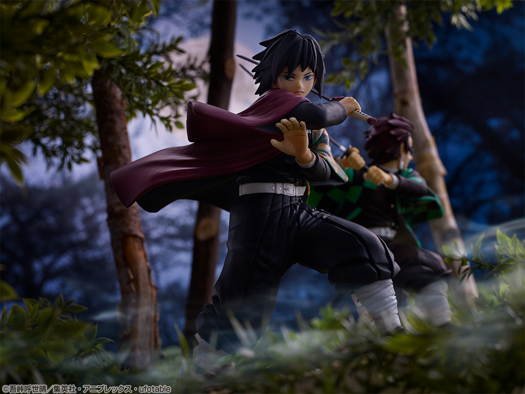 躍動感あふれる冨岡義勇と竈門炭治郎のフィギュアも！一番くじ「鬼滅の