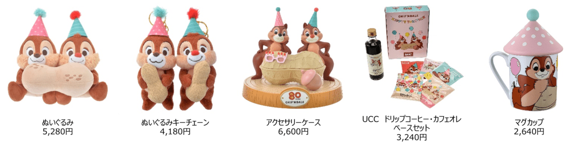 スクリーンデビュー80周年記念！ディズニーストア「チップ&デール」グッズ