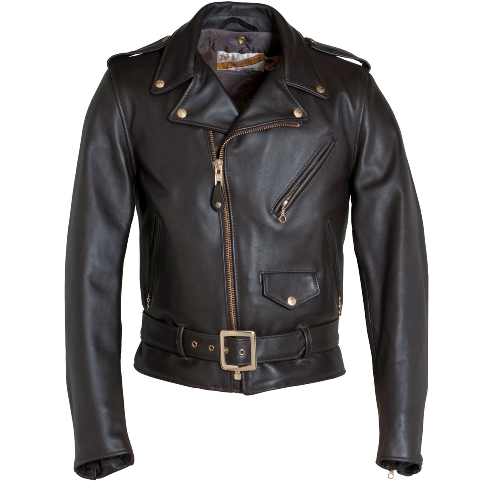 Schott 618 Men's One Star Perfecto Leather Motorcycle Jacket