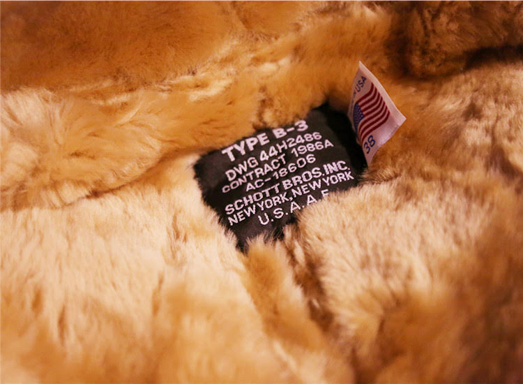 Schott Classic B-3 Sheepskin Leather Bomber Jacket – Dudes Boutique