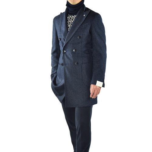 L.B.M.1911 ヘリンボーン ダブルチェスターコート | DUE blog