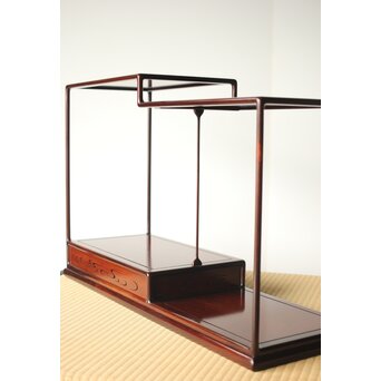 京都 洛凰 原孝道 花梨違棚 X345｜骨董店 のびる 古美術 骨董 和風建具