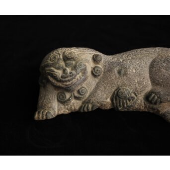 鎮墓獣 朝鮮 李朝 石彫 海駝ヘテ U347｜骨董店 のびる 古美術 骨董