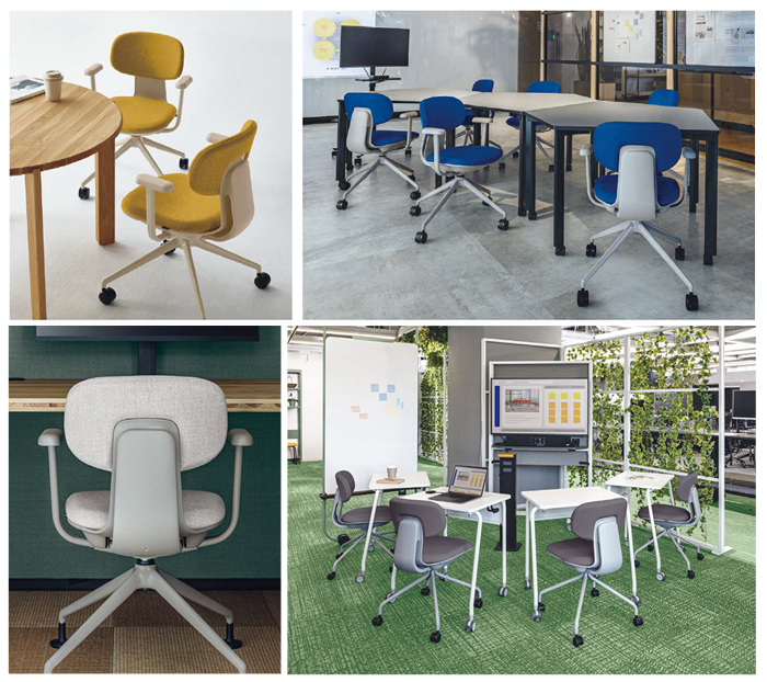 内田洋行 ミーティングチェア アプテアチェア(Aptea) 4本パイプ脚