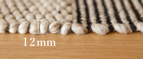 ウールラグ】ペドロ 140x200cm ベージュ | 高品質なデザイナーズ家具 E