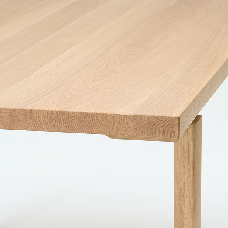 ダイニングテーブル 幅150cm DW5321 ピュアオーク（脚部ブラック