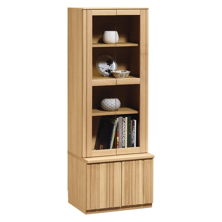 キャビネット（ガラス扉） 幅61cm QT90E ピュアオーク 通販 | 【公式