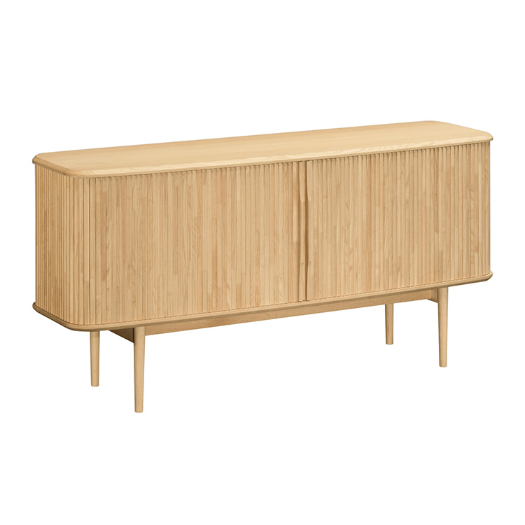 ロールドアキャビネット 幅150cm QW5400 ウォールナットナチュラル