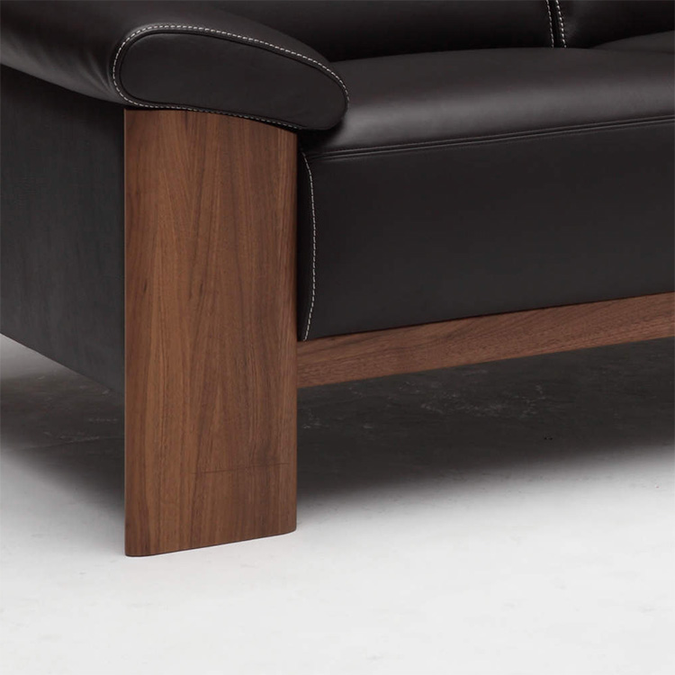 2人掛ソファ ZU4872 ビターブラウン ウォールナットナチュラル 通販