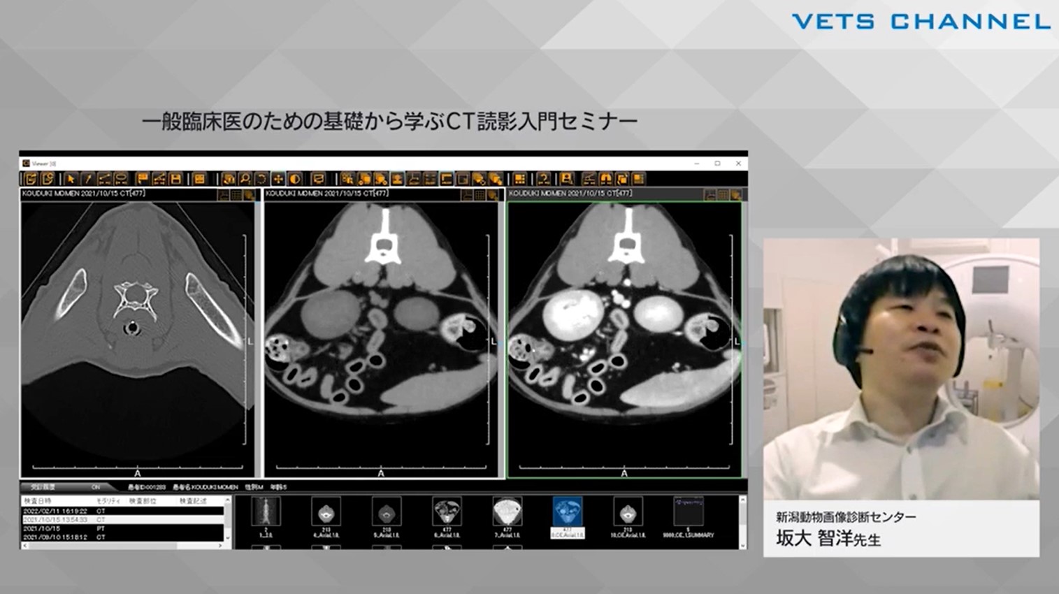 一般臨床医のための基礎から学ぶCT読影入門セミナー｜VETS CHANNEL
