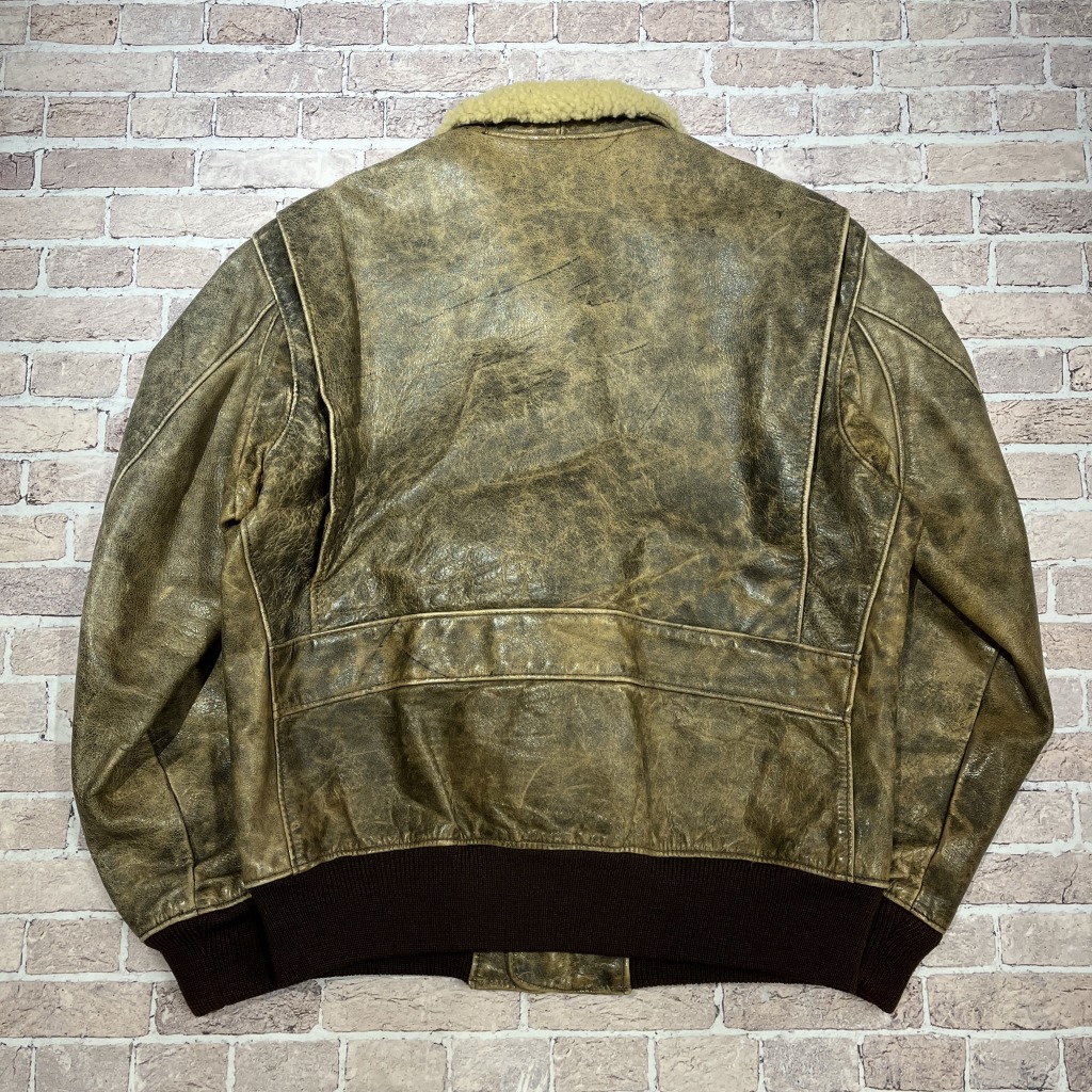 EDDIE BAUER LEATHER JACKET 80S 「G-1タイプ、サイズ 40」｜SAFARI