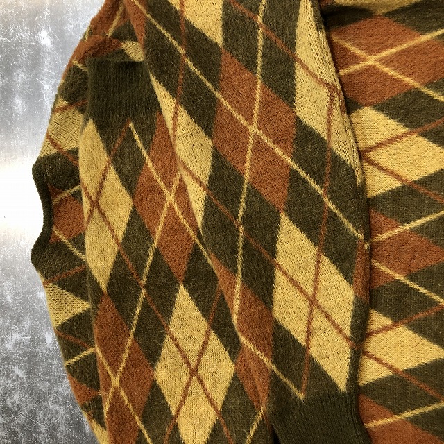 SEARS KINGS ROAD MOHAIR CARDIGAN 60S 「好配色、アーガイル、サイズL
